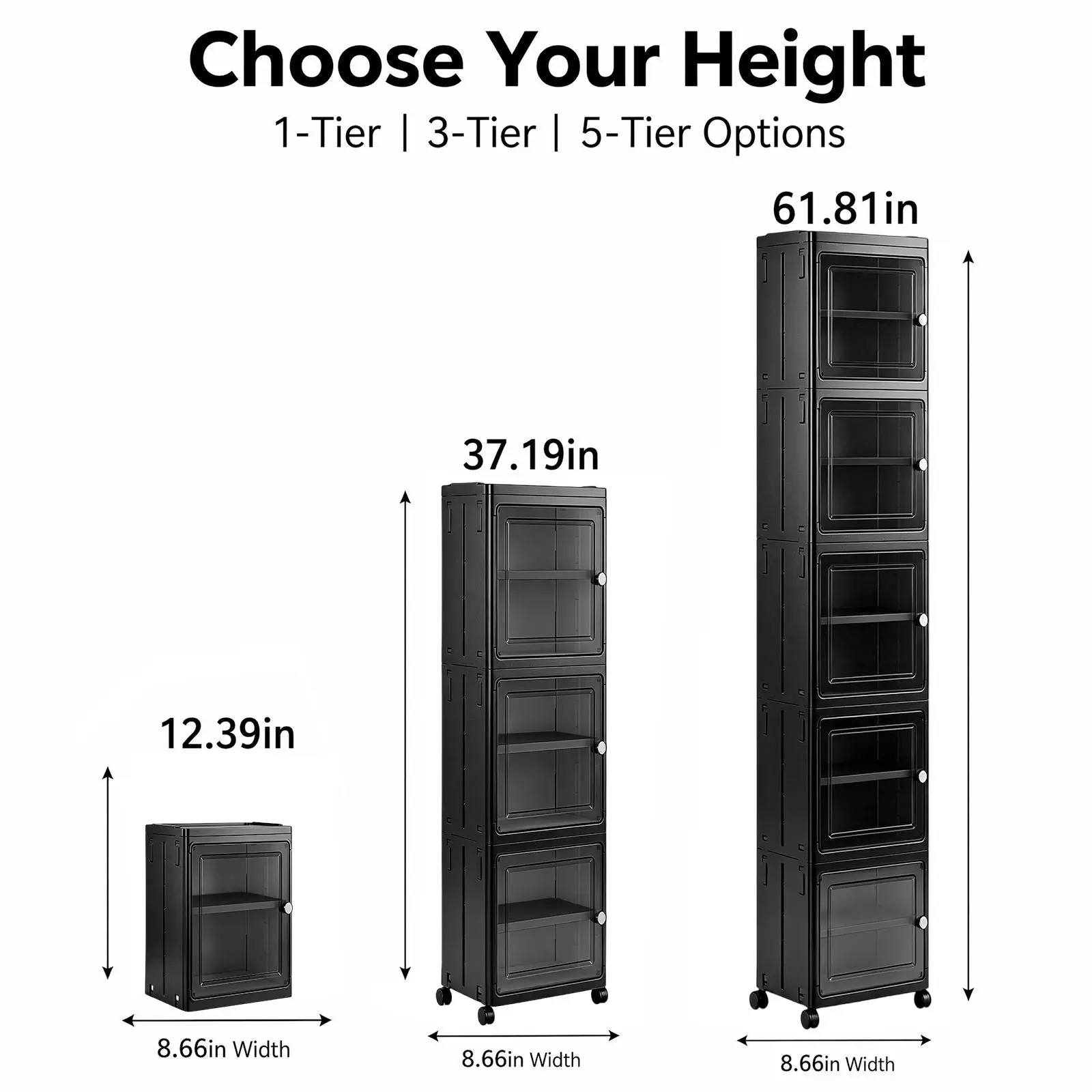 5-Tier Black Slim Narrow Rolli - đánh giá và giá Kitchen Gadgets Organizer