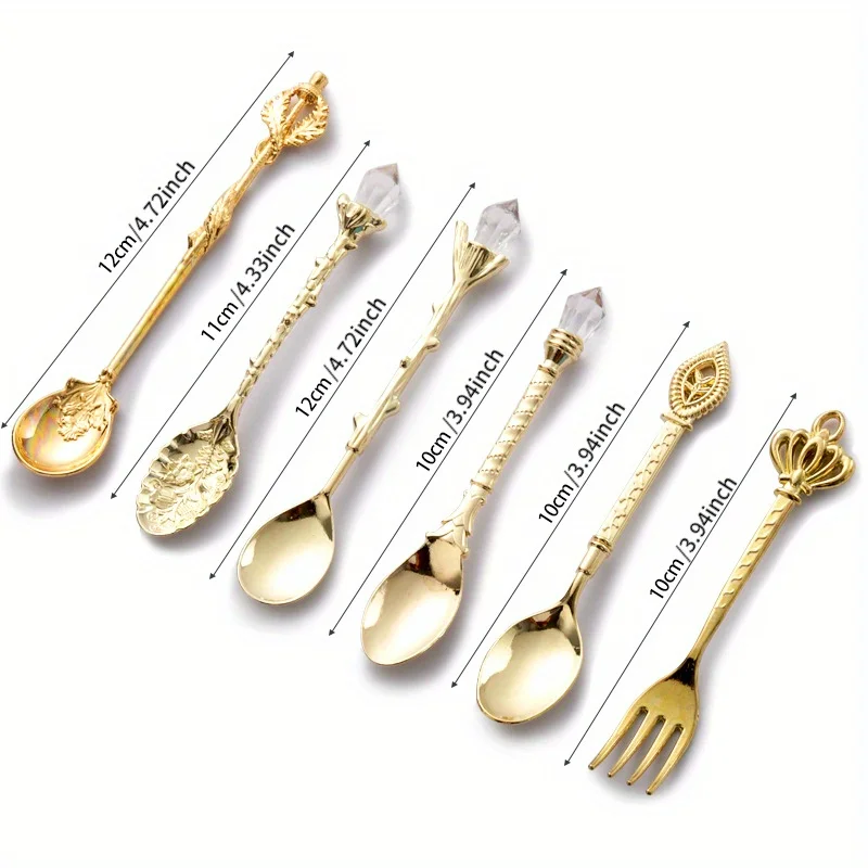 Bộ 6 Món Thìa Dĩa Cổ Điển Phon - đánh giá và giá Kitchen Gadgets Gold